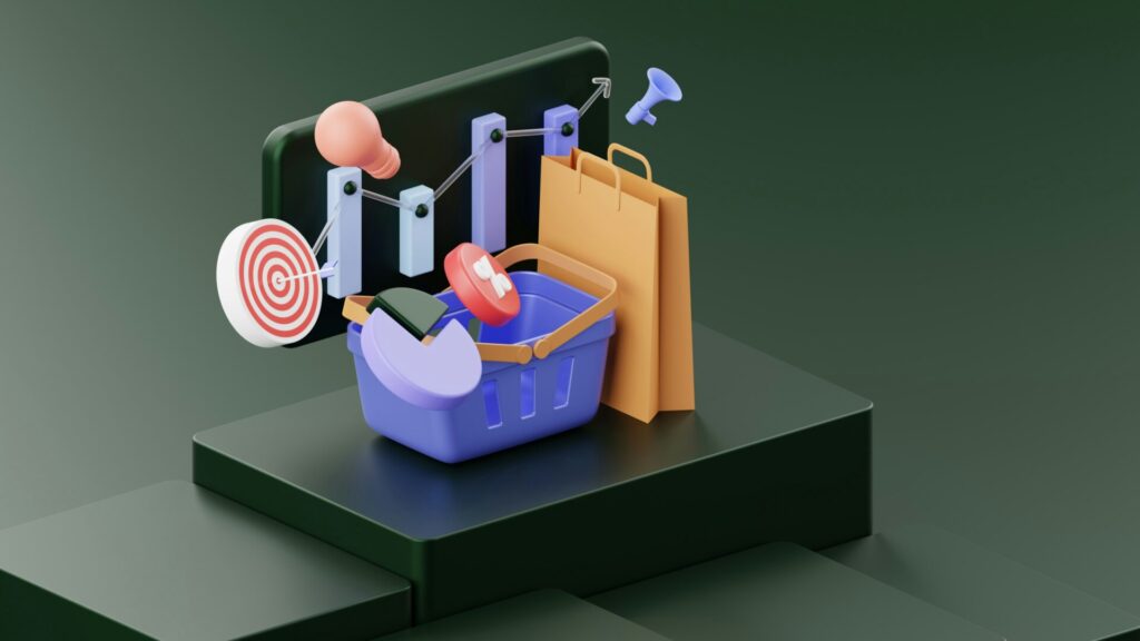 Illustration 3D statistiques
