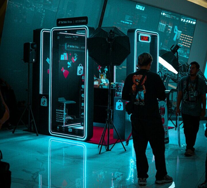 Photo d'ambiance d'un tournage tiktok